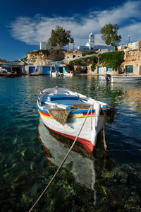 Boats in sea