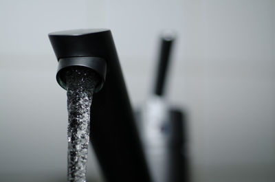 Close-up of water from faucet