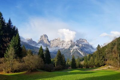 Panoramic view of landscape against sky