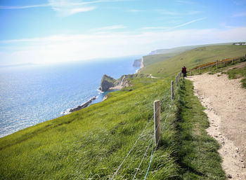 Scenic view of sea against sky