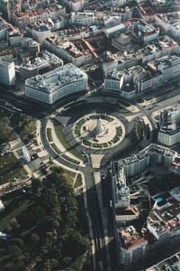 High angle view of cityscape