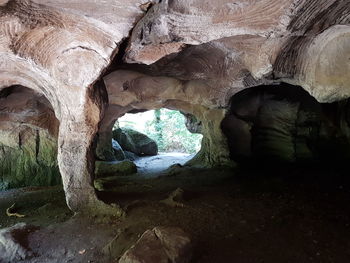 Rock formations in cave