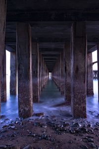 View of pier over sea