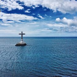 Scenic view of sea against sky