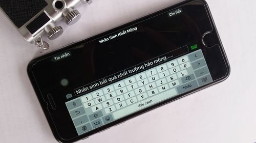 High angle view of laptop keyboard on table