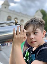 Close-up portrait of boy 