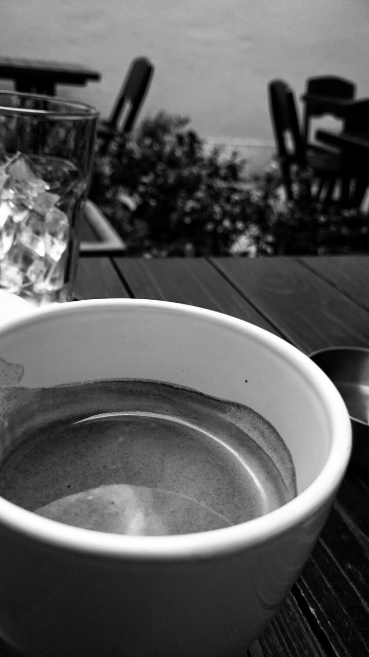 indoors, coffee cup, table, close-up, drink, focus on foreground, still life, food and drink, saucer, cup, refreshment, coffee - drink, coffee, spoon, no people, selective focus, freshness, empty, high angle view, plate