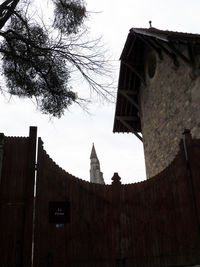 Low angle view of historic building against sky