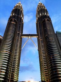 Low angle view of buildings against sky