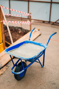 Close-up of empty chairs on table