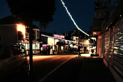 City street at night