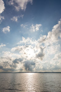 Scenic view of sea against sky