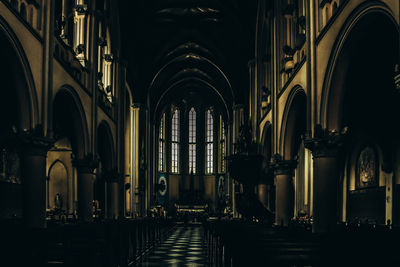 Interior of building
