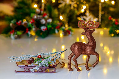 Close-up of christmas decoration