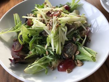 Close-up of salad in plate