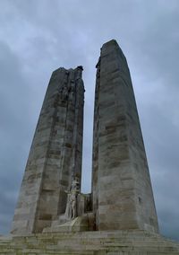 Low angle view of historical building against sky