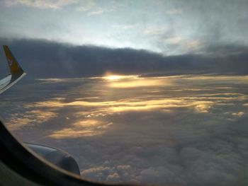 Aerial view of cloudscape