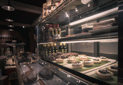 High angle view of cake in store