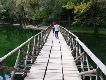 Footbridge over river