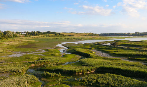 The rance estuary in brittany, france