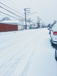 Snow covered road