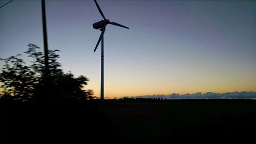 Rural landscape at sunset