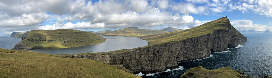 Panoramic view of sea against sky