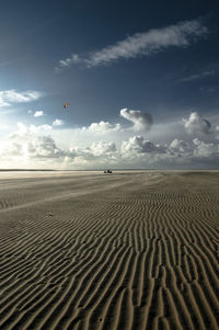 Scenic view of desert against sky