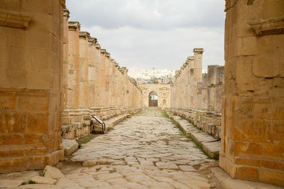Jerash is the site of the ruins of the greco-roman city of gerasa 