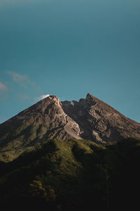 Low angle view of mountain against sky