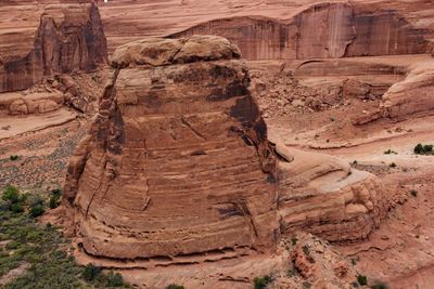 Rock formations in desert