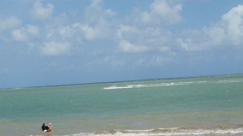 Scenic view of sea against sky