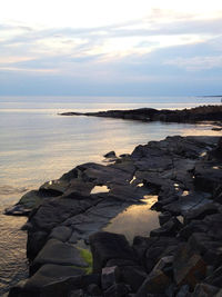 Scenic view of sea against sky