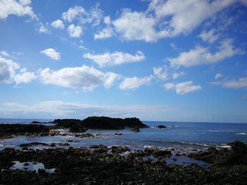 Scenic view of sea against sky