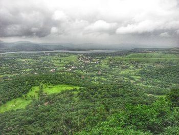 Scenic view of landscape against sky