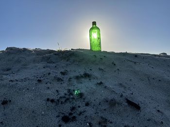 The sun seen trough a bottle