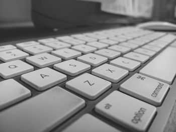 Close-up of computer keyboard