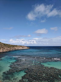 Scenic view of sea against sky