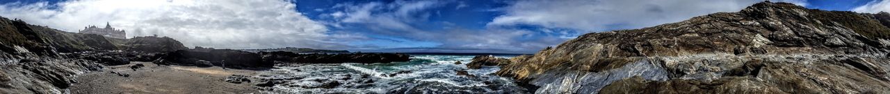 Panoramic shot of water against sky