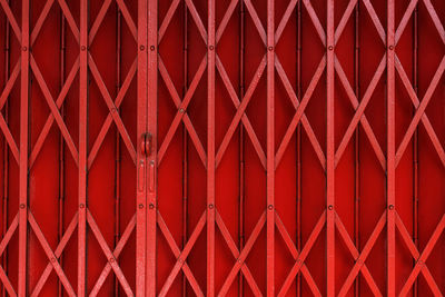 Full frame shot of red gate