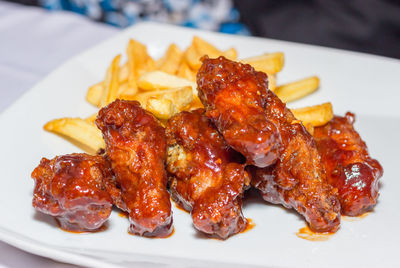 Close-up of food on plate