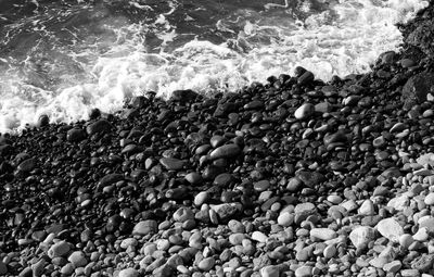 Aerial view of pebble beach