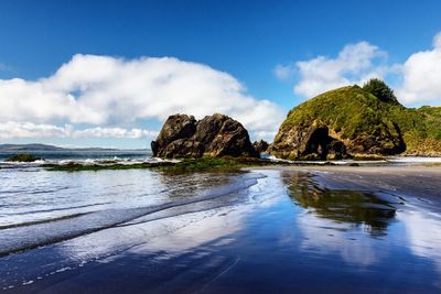 Scenic view of sea against sky