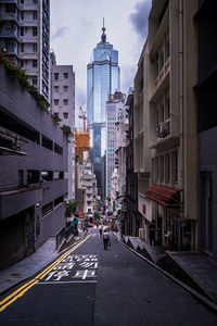 View of city street