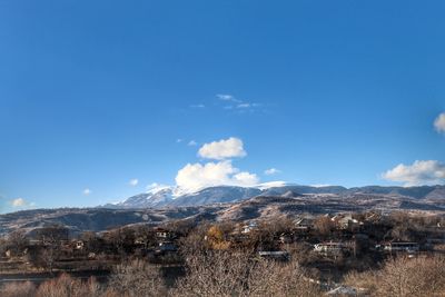 Aerial view of landscape against sky