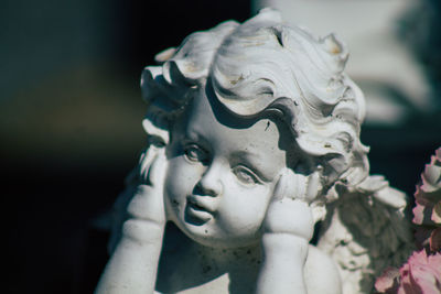 Close-up of statue against blurred background