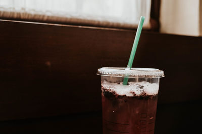 Close-up of drink on table