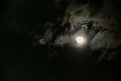 Low angle view of sky at night