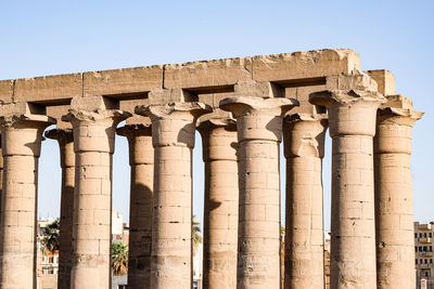 Stone pillars. luxor.