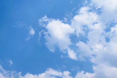 Low angle view of clouds in sky